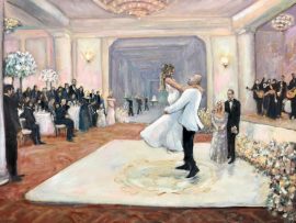 Taylor & Christina’s First Dance   Sherwood Country Club       oil      30″ x 40″   11-27-2024