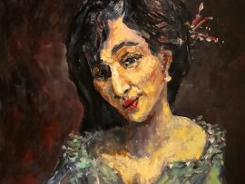 THE LADY      oil    16″ X 20″  6-1-2021