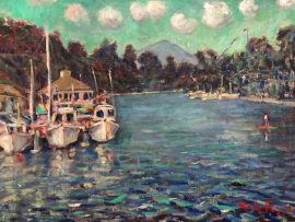 Dana Point Harbor   2025      oil   24″ x 36″    1-9-2025       $3,500