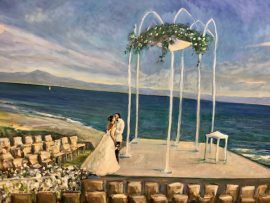 The Ganjian Wedding Ceremony   Paunta Mita, Mexico    Commissioned  From Photo’s    oil   30″ x 40″    8-7-2025