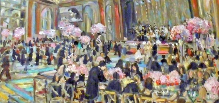 Lauren’s Bat Mitzvah  Beverly Wilshire, Beverly Hills Ca  oil  30″ x 40″