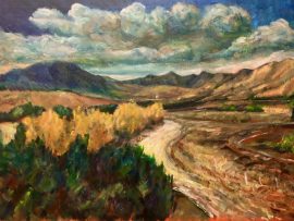 Caspers Wilderness Park    San Juan Capistrano Ca.    oil    24″ x 36″   1-20-2025