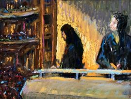 THEATER      SOFT PASTELS      12″ X 16″   12-4-2023