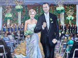 THE WILLIAMS CEREMONY  ANNIVERSARY GIFT  FROM PHOTOS   OIL  24″ X 30″ 6-30-2020