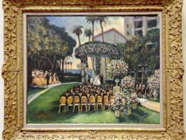 Chanel and Yannick’s Wedding Ceremony Completed Details.    Waldorf Astoria, Dana Point Ca.   oil   24″ x 30″   8-8-2024