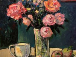 FLOWERS FOR MOTHERS DAY    OIL       16″ X 20″   5-14-2024