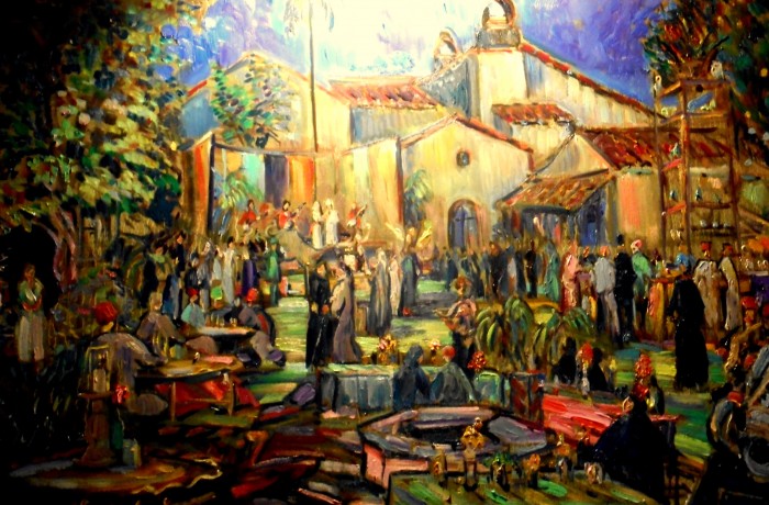 Kirstin’s 50th Birthday Party Moroccan Theme  Los Angeles Ca.  oil  30″ x 40″ 8-14-15